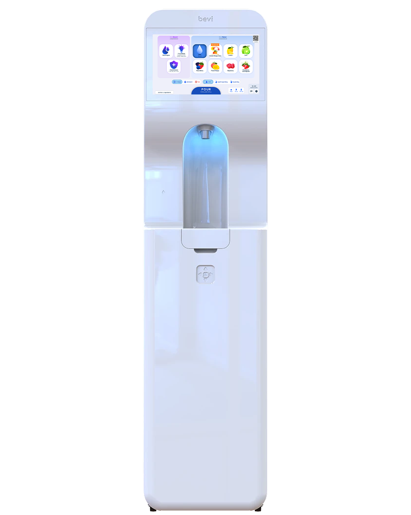 Bevi Signature Standup 2.0 freestanding smart water machine in white