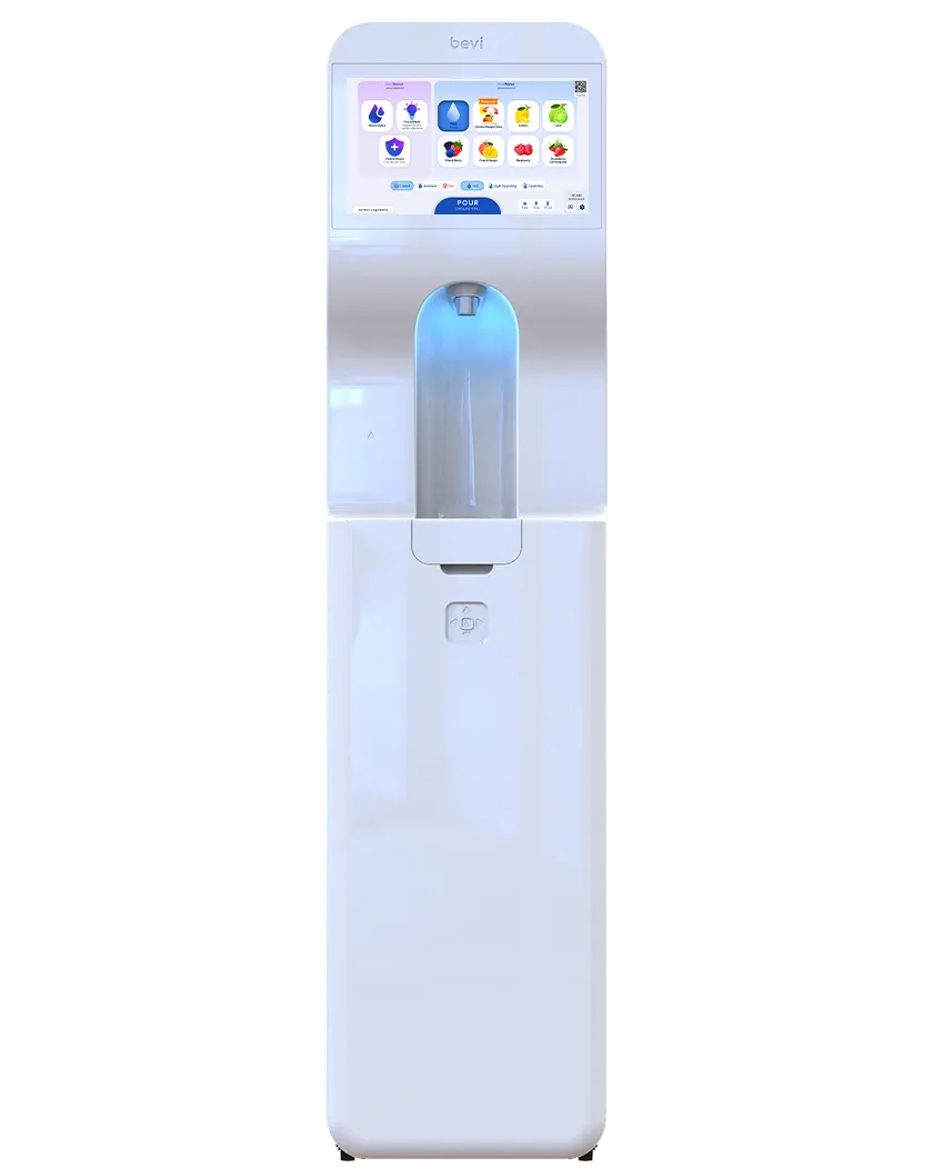 Bevi Signature Standup 2.0 freestanding smart water machine in white