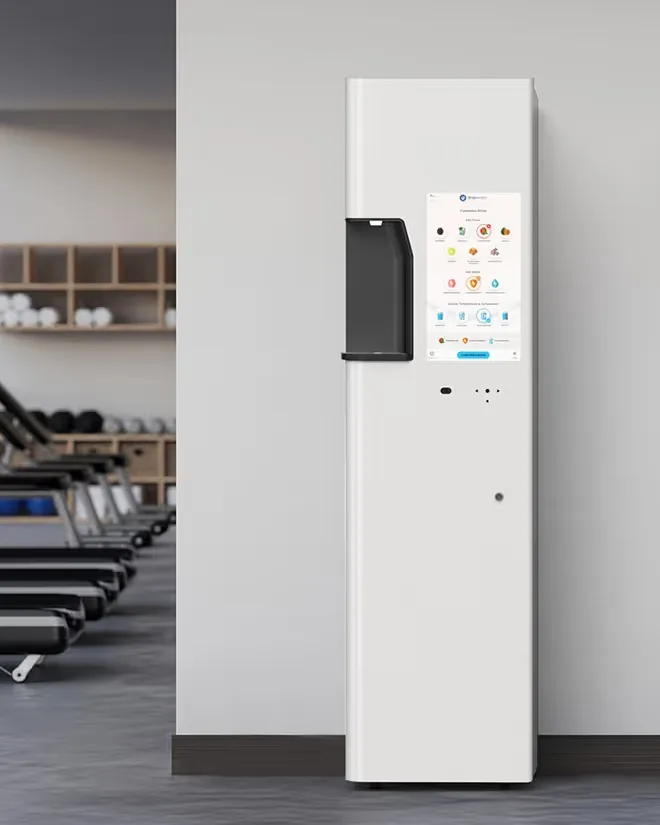 Drop Refill smart water station installed in a fitness facility